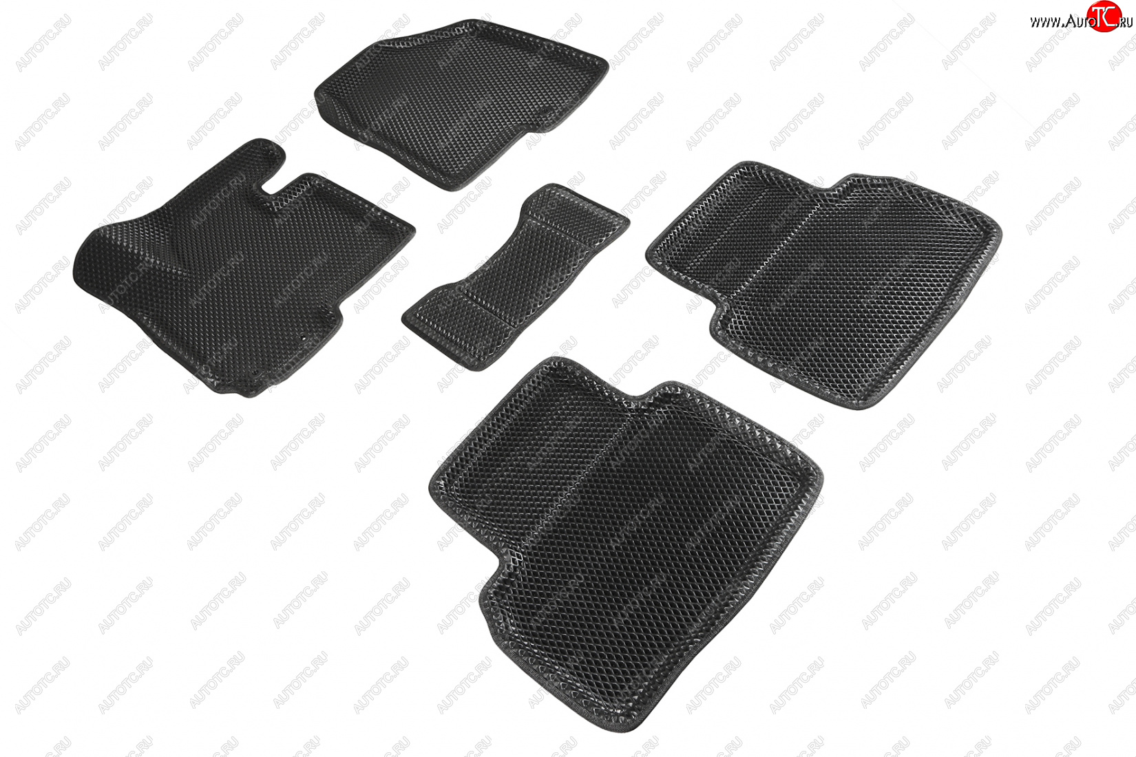 5 399 р. Коврики в салон EVA 3D РОМБ (полимер)  Hyundai IX35  LM (2009-2018), KIA Sportage  3 SL (2010-2014)  с доставкой в г. Пермь
