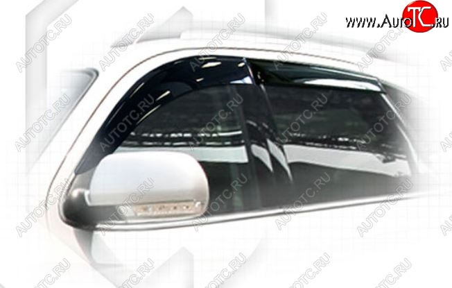 2 079 р. Дефлектора окон CA-Plastiс  Hyundai IX55  EN (2006-2013) (Classic полупрозрачный, Без хром.молдинга)  с доставкой в г. Пермь