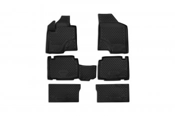 Комплект 3D ковриков салона Element (полиуретан) Hyundai IX55  EN (2006-2013) (Серые)