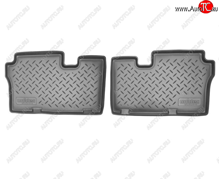 1 159 р. Комплект салонных ковриков Norplast Unidec (3-ий ряд)  Hyundai IX55  EN (2006-2013) (Цвет: черный)  с доставкой в г. Пермь