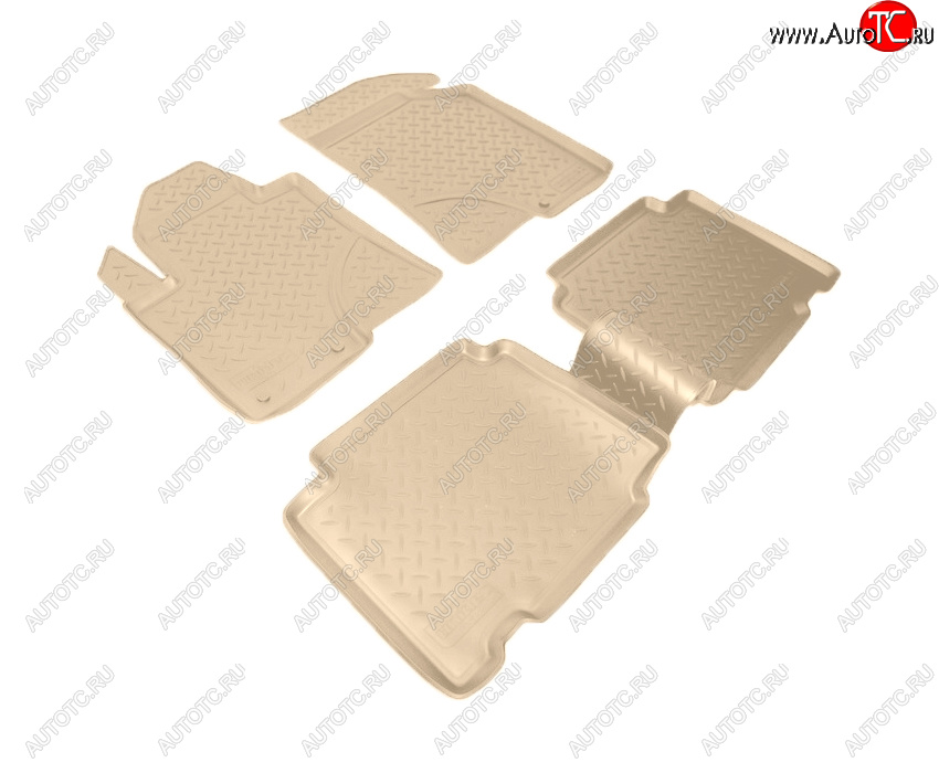 3 199 р. Коврики салона Norplast Unidec  Hyundai IX55  EN (2006-2013) (Цвет: бежевый)  с доставкой в г. Пермь