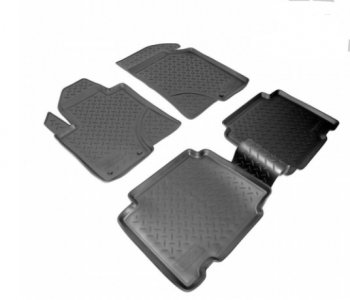 Комплект салонных ковриков Norplast Hyundai IX55  EN (2006-2013) (Цвет: черный)