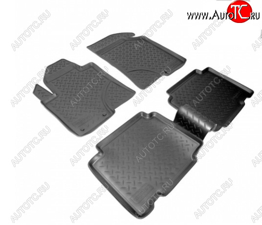 2 799 р. Комплект салонных ковриков Norplast  Hyundai IX55  EN (2006-2013) (Цвет: черный)  с доставкой в г. Пермь