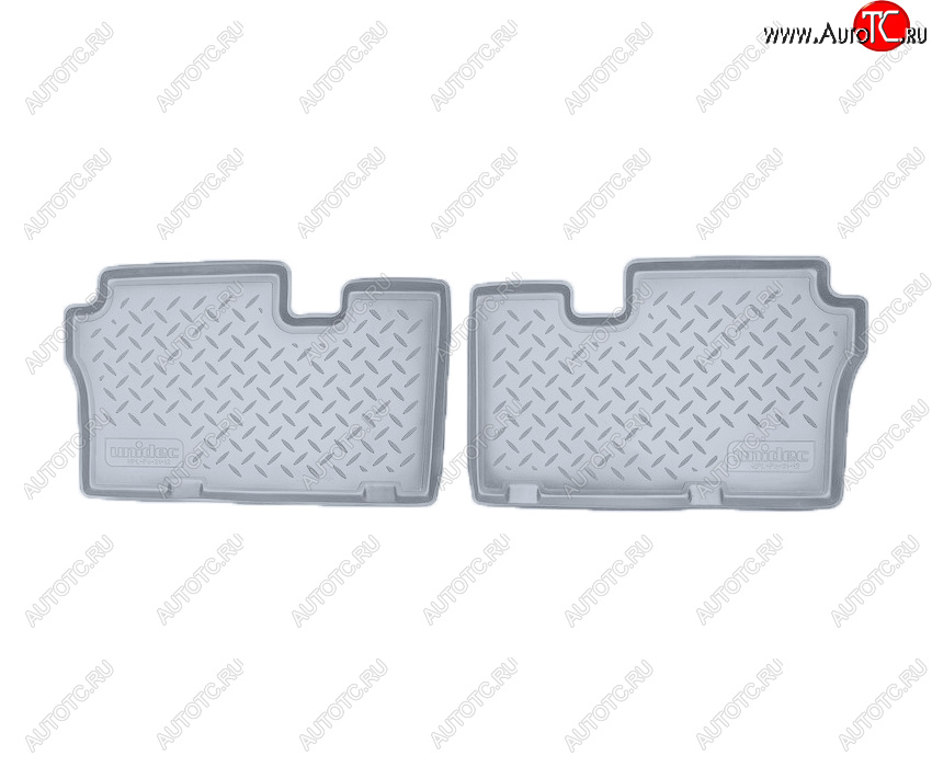 1 489 р. Коврики салона Norplast Unidec (3 ряд)  Hyundai IX55  EN (2006-2013) (Цвет: серый)  с доставкой в г. Пермь