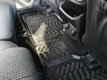 1 749 р. Hyundai Santa Fe (2018-) салон (3D с подпятником) . Aileron. Hyundai Santa Fe TM дорестайлинг (2018-2021)  с доставкой в г. Пермь. Увеличить фотографию 3