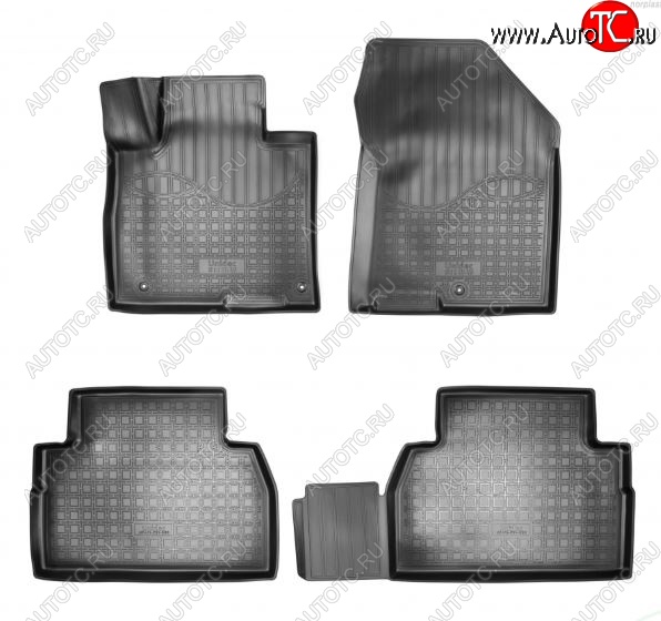 2 799 р. Коврики салонные Noplast (5 мест)  Hyundai Santa Fe  TM (2018-2022) дорестайлинг, рестайлинг  с доставкой в г. Пермь
