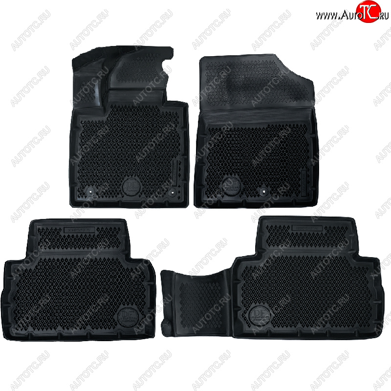 4 599 р. Коврики салона DELFORM ❞EVA 3D Premium❝ (термоэластопласт/ТЭП) Hyundai Santa Fe TM дорестайлинг (2018-2021)  с доставкой в г. Пермь