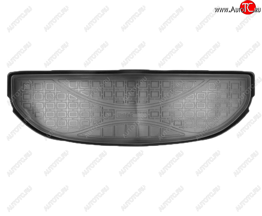 1 269 р. Коврик багажника Norplast Unidec (7 мест, короткий)  Hyundai Santa Fe  TM (2018-2022) дорестайлинг, рестайлинг (Цвет: черный)  с доставкой в г. Пермь