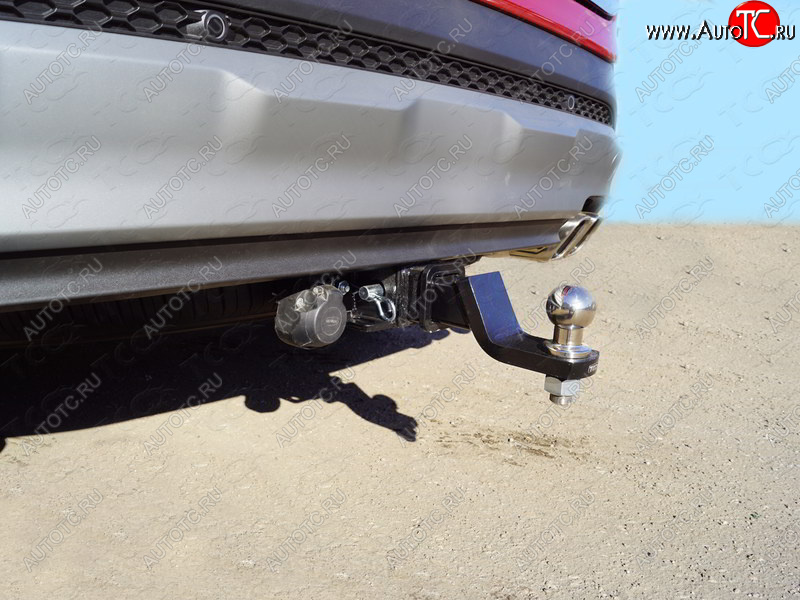 17 699 р. Фаркоп (тягово-сцепное устройство) TCC  Hyundai Santa Fe  TM (2018-2021) дорестайлинг (Оцинкованный, шар E)  с доставкой в г. Пермь