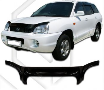Дефлектор капота CA-Plastiс exclusive Hyundai Santa Fe  SM (2000-2012)