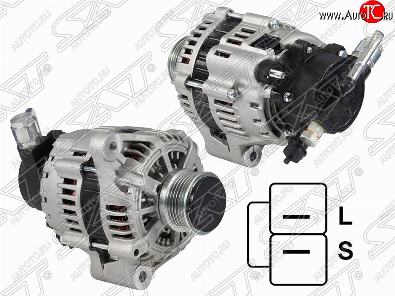12 999 р. Генератор SAT (12V, 120A, 2.0) Hyundai Santa Fe SM (2000-2012)  с доставкой в г. Пермь