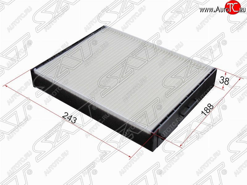 299 р. Фильтр салонный SAT (243х188х38 mm)  Hyundai Santa Fe ( SM,  CM) (2000-2012), KIA Sorento  BL (2002-2010)  с доставкой в г. Пермь