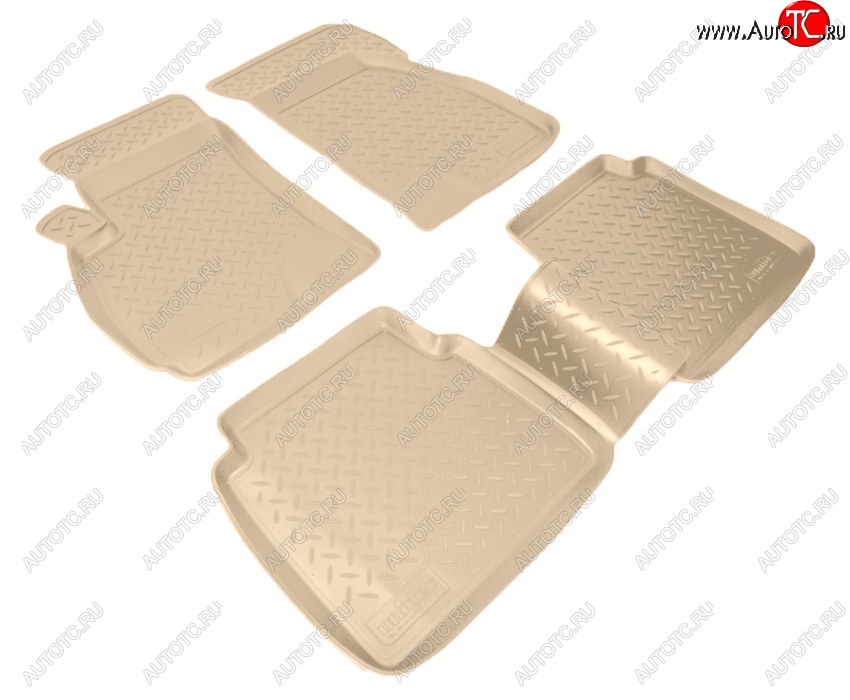 3 199 р. Коврики салона Norplast Unidec  Hyundai Santa Fe  SM (2000-2012) (Цвет: бежевый)  с доставкой в г. Пермь