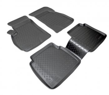 Комплект ковриков в салон Norplast Unidec Hyundai Santa Fe  SM (2000-2012) (Цвет: черный)