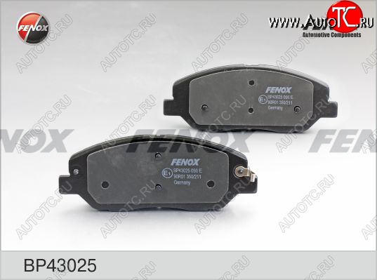 2 489 р. Колодка переднего дискового тормоза FENOX Hyundai Santa Fe CM дорестайлинг (2006-2009)  с доставкой в г. Пермь