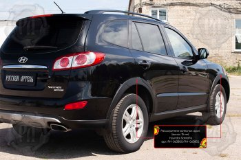 Расширители колесных арок RA (комплект, 4 шт.) Hyundai Santa Fe CM рестайлинг (2009-2012)