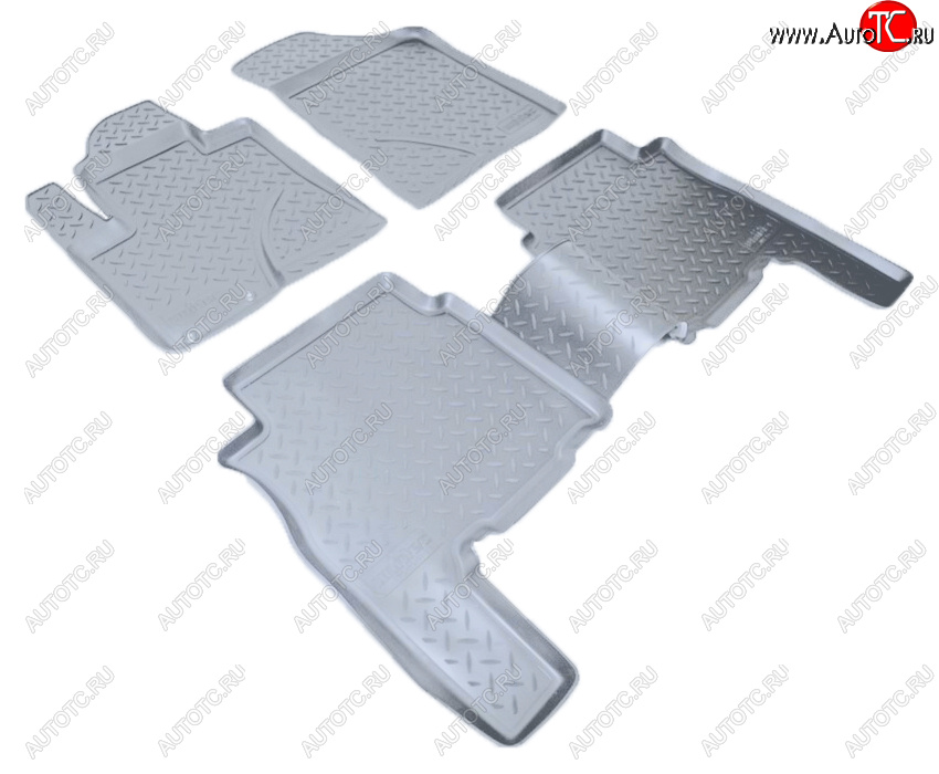 3 199 р. Коврики салона Norplast Unidec  Hyundai Santa Fe  CM (2009-2012) рестайлинг (Цвет: серый)  с доставкой в г. Пермь