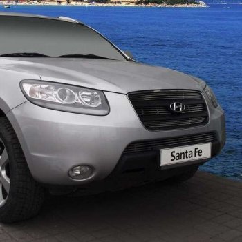 Декоративный элемент воздухозаборника Souz96 (d10) Hyundai Santa Fe DM дорестайлинг (2012-2016)