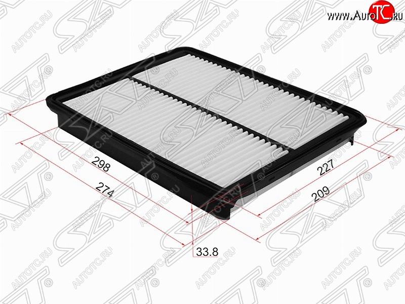 329 р. Фильтр воздушный двигателя (2.4) SAT  Hyundai Santa Fe  DM (2012-2016), KIA Sorento  XM (2009-2015)  с доставкой в г. Пермь