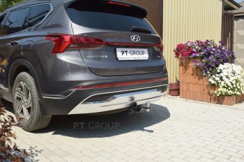 17 089 р. Фаркоп PT GROUP /съемный квадрат/ HYUNDAI Santa Fe 2021-2024/ KIA Sorento 2021-2024  KIA Sorento MQ4 (2020-2022)  с доставкой в г. Пермь. Увеличить фотографию 2