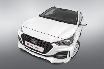 Передний бампер Quant Romb Hyundai Solaris  HCR (2017-2022) седан дорестайлинг, седан рестайлинг