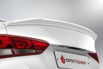 3 899 р. Cпойлер Quant  Hyundai Solaris  HCR (2017-2022) седан дорестайлинг, седан рестайлинг (Неокрашенный)  с доставкой в г. Пермь. Увеличить фотографию 1