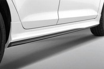 Пластиковые накладки порогов Quant Hyundai Solaris  HCR (2017-2022) седан дорестайлинг, седан рестайлинг