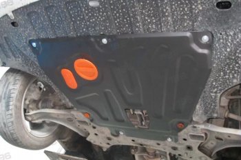 2 779 р. Защита картера двигателя и КПП (установка на пыльник, на штатные точки) ALFECO  Hyundai Solaris  HCR (2017-2022), KIA Rio ( 4 FB,  X-line,  4 YB,  X) (2016-2025) (Сталь 2 мм)  с доставкой в г. Пермь. Увеличить фотографию 2