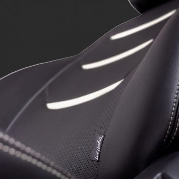 10 299 р. Чехлы для сидений Lord Autofashion Турин 2 (экокожа, спинка 60/40, 3 Г-образных подголовника)  Hyundai Solaris  HCR (2017-2022) седан дорестайлинг, седан рестайлинг (Черный, вставка черная и белая, строчка белая)  с доставкой в г. Пермь. Увеличить фотографию 2