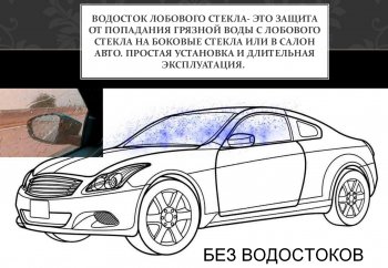 1 699 р. Водостоки лобового стекла Стрелка 11 Hyundai Solaris RBr седан дорестайлинг (2010-2014)  с доставкой в г. Пермь. Увеличить фотографию 4