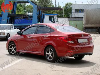 5 999 р. Пороги накладки ZEUS  Hyundai Solaris  RBr (2010-2017) седан дорестайлинг, хэтчбэк дорестайлинг, седан рестайлинг, хэтчбэк рестайлинг (Неокрашенный)  с доставкой в г. Пермь. Увеличить фотографию 2