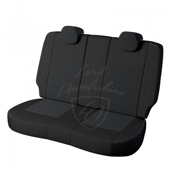 4 699 р. Чехлы для сидений Lord Autofashion Турин (жаккард, раздельная спинка) Hyundai Solaris RBr хэтчбэк дорестайлинг (2010-2014) (Черный, вставка Вега)  с доставкой в г. Пермь. Увеличить фотографию 2