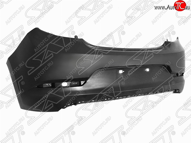 9 799 р. Бампер задний SAT  Hyundai Solaris  RBr (2014-2017) хэтчбэк рестайлинг (Неокрашенный)  с доставкой в г. Пермь