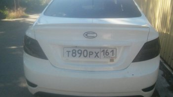3 399 р. Лип-спойлер АвтоКрат Hyundai Solaris RBr седан рестайлинг (2014-2017) (Неокрашенный)  с доставкой в г. Пермь. Увеличить фотографию 4