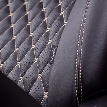 13 949 р. Чехлы для сидений Lord Autofashion Байрон (экокожа, раздельная спинка)  Hyundai Solaris  RBr (2010-2017) седан дорестайлинг, седан рестайлинг (Коричневый, вставка коричневая, строчка бежевая)  с доставкой в г. Пермь. Увеличить фотографию 2