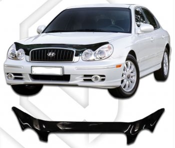 Дефлектор капота CA-Plastic Hyundai Sonata  EF (2001-2013) рестайлинг ТагАЗ