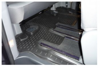 4 999 р. Коврики в салон Element 4 шт. (полиуретан) Hyundai Starex/Grand Starex/H1 TQ рестайлинг (2014-2018)  с доставкой в г. Пермь. Увеличить фотографию 6