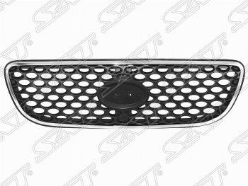 Решетка радиатора SAT (хром) Hyundai Terracan HP рестайлинг (2004-2007)