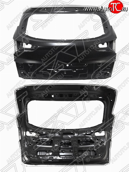 8 649 р. Дверь багажника SAT  Hyundai Tucson  TL (2015-2018) дорестайлинг (Неокрашенная)  с доставкой в г. Пермь