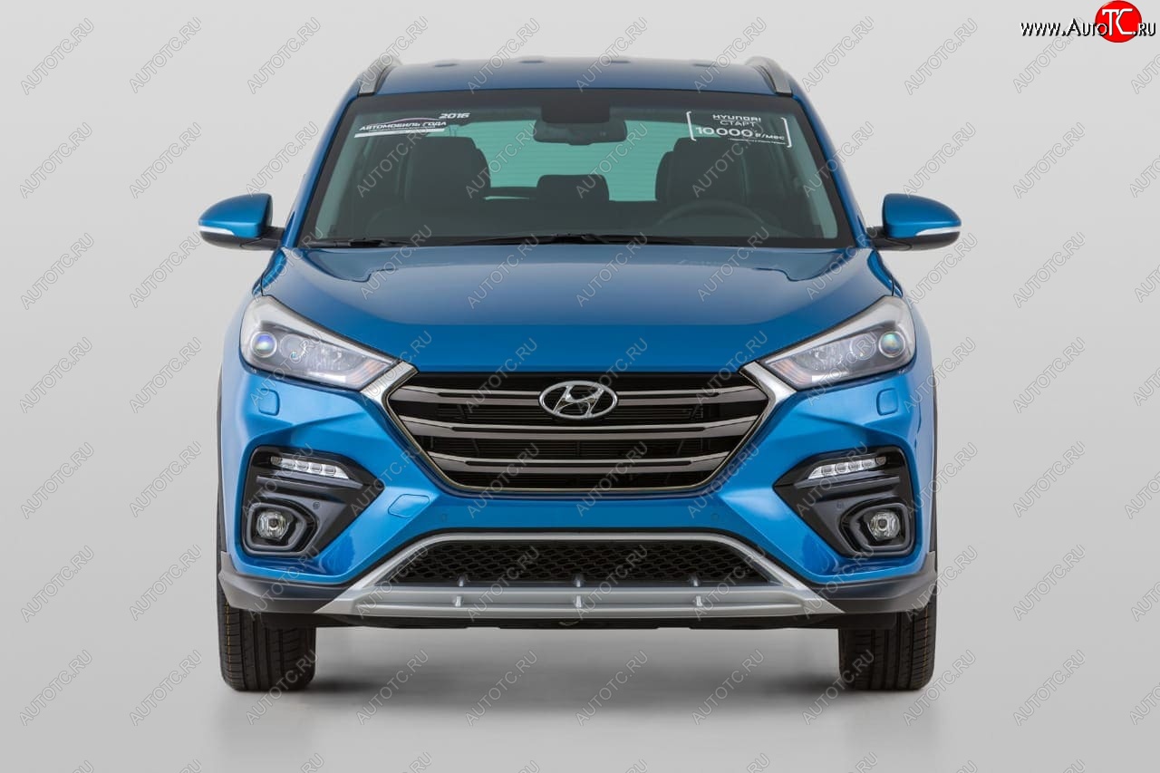 18 199 р. Передний бампер YT  Hyundai Tucson  TL (2015-2018) дорестайлинг (Неокрашенный)  с доставкой в г. Пермь