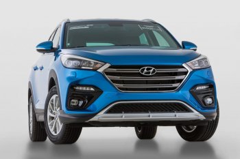 18 199 р. Передний бампер YT  Hyundai Tucson  TL (2015-2018) дорестайлинг (Неокрашенный)  с доставкой в г. Пермь. Увеличить фотографию 2