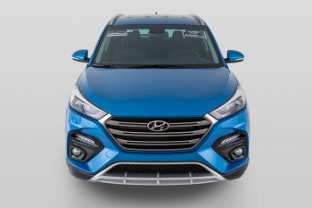 18 199 р. Передний бампер YT  Hyundai Tucson  TL (2015-2018) дорестайлинг (Неокрашенный)  с доставкой в г. Пермь. Увеличить фотографию 6