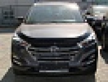 3 299 р. Дефлектор капота SIM Hyundai Tucson TL дорестайлинг (2015-2018)  с доставкой в г. Пермь. Увеличить фотографию 2
