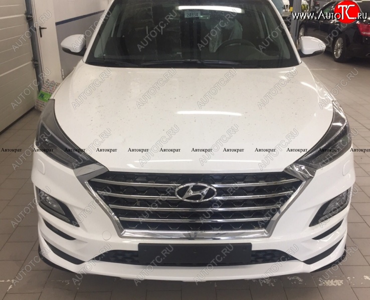 6 799 р. Юбка переднего бампера АВТОКРАТ Hyundai Tucson TL рестайлинг (2018-2021) (Неокрашенная)  с доставкой в г. Пермь