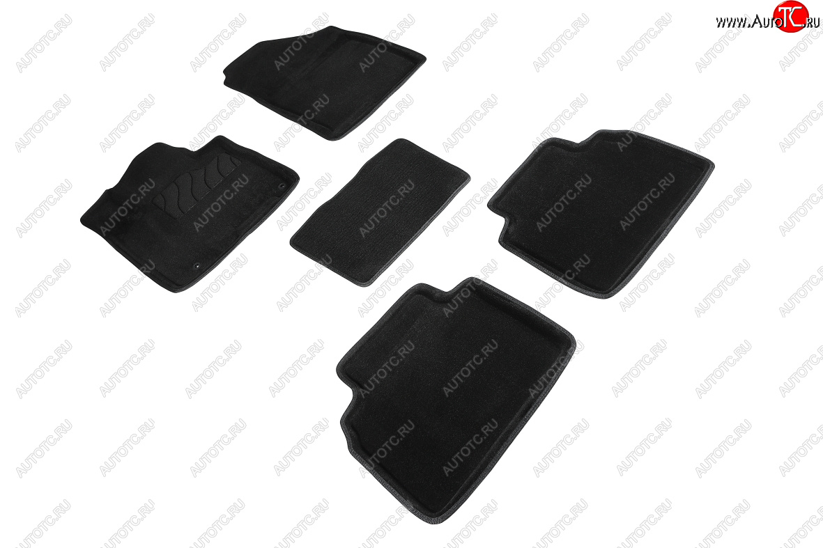 5 699 р. Коврики в салон SEINTEX 3D ВОРС (комплект) Hyundai Tucson NX4 (2020-2022) (Цвет: черный)  с доставкой в г. Пермь