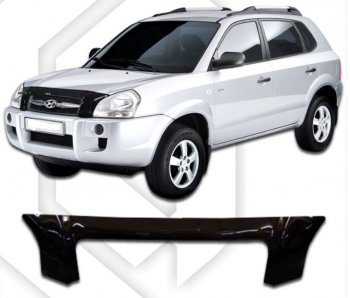 Дефлектор капота CA-Plastic Hyundai Tucson  JM (2004-2010)