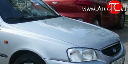 15 999 р. Капот Стандартный Hyundai Accent 2 LC седан дорестайлинг (ТагАЗ) (1999-2012) (Окрашенный)  с доставкой в г. Пермь