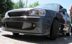 Передний бампер Racer Hyundai Accent 2 LC седан дорестайлинг (ТагАЗ) (1999-2012)