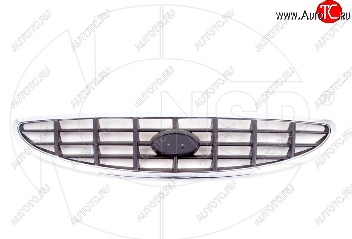 5 299 р. Решетка радиатора NSP. Hyundai Accent 2 LC седан дорестайлинг (ТагАЗ) (1999-2012) (Неокрашенная)  с доставкой в г. Пермь