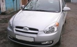 1 649 р. Реснички на фары CT v1 Hyundai Accent 3 MC седан (2005-2011) (Неокрашенные)  с доставкой в г. Пермь. Увеличить фотографию 3